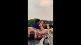 Tourists stranded: log jam ride incident at Santa Rosa Amusement Park