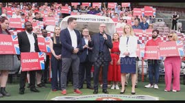 Sir Keir Starmer Labour Leader election rally Northampton Town FC