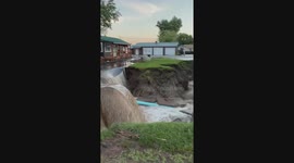 Flooding Destroys Homes on McCook Lake in South Dakota