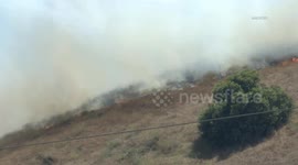 USA: Brush Fire in Pomona