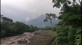 Guatemala: Volcanic Eruption Triggers River Flooding Near Santiaguito