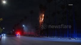 USA: Fire Caused by Fireworks in Pomona