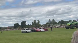 Monster Truck Mayhem event with 'just one truck' compared to Willy Wonka fiasco