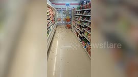 Thousands of moths swarm inside convenience store