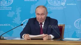 Russia: President Putin meets with Russian Foreign Ministry officials
