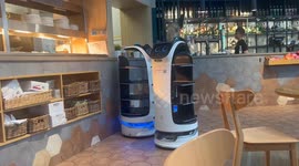 Intelligent robots take over table service in Belfast International Airport