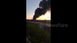 UK: Large Fire Breaks Out At Industrial Estate In Scotland 4