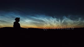 Incredible Noctilucent Cloud Display Last Night - Drone Footage!