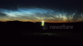 A Summer Night's Dream - Spectacular Noctilucent Clouds Light Up UK Skies - Meteoritic Dust Particles Illuminated By Midnight Sun