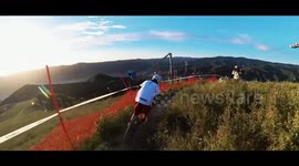 Vibrant Plateau: Young Tibetan man's love for downhill mountain biking
