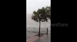Spain: Severe Storm Pummels Madrid