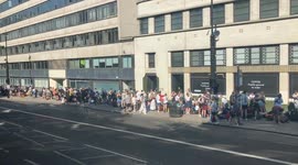 Travel chaos at Victoria Coach Station for the start of Glastonbury