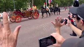 UK: Japanese Imperial Couple State Visit – The Mall Carriage Procession 3