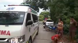 Abandoned baby boy found on roadside in Thailand