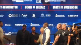 Joshua and Dubois Face off for the first time ahead of their massive showdown at wembley for the IBF heavyweight championship