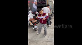 China: Energetic Street Dance Performance by Kids