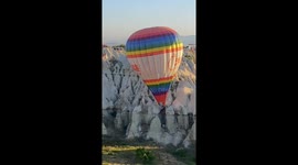 Hot Air Balloon Crashes in Cappadocia, Turkey