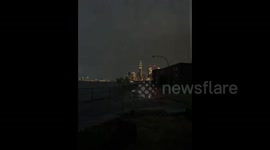 US: Bolts Of Lightning Illuminate Manhattan Sky Amid Severe Thunderstorms