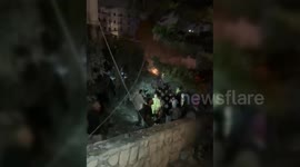 An Israeli raid on Nabatieh, southern Lebanon