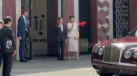 Emperor Naruhito and Empress Masako visit Young V&A in London