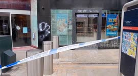 Pro-Palestine activists splatter Leeds banks with red paint