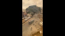 Kenya’s security officials put up roadblocks and fire tear gas and rubber bullets in Nairobi as protesters gather in the capital