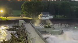 House collapses into river after Rapidan Dam failure