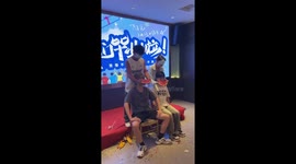 Head-to-head watermelon eating contest has surprising tactic