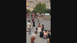 Paris proposal gone awry gains over 7 million views when woman runs off