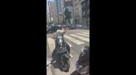 Van fire engulfs Midtown Manhattan in thick black smoke