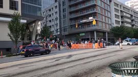 US: Demonstrators Protest Near CNN Atlanta Ahead Of Biden-Trump Presidential Debate