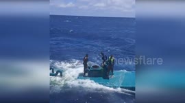 Narco-submarine with a tonne of cocaine seized by Spanish police
