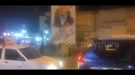 Iran: Protesters in Tabriz Set Fire to Panners of Reformist Presidential Candidates on Election Eve