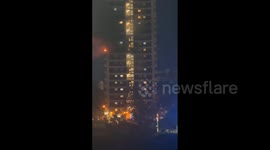 UK: Fire Breaks Out At High-Rise Flat In North Woolwich 2