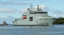 USA: The Royal Canadian Navy Harry DeWolf-class offshore patrol vessel HMCS Max Bernays