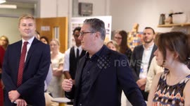 Sir Keir Starmer leader of the Labour Party visits Burton and South Derbyshire College