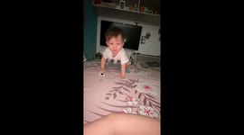 Boy Laughs At Own Blunder