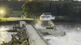Rapidan Dam House Collapses Into River