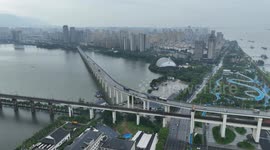 China: Jiujiang Yangtze River High Water Level