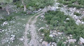China: Tianshan Mountains Covered With Vegetation in HamI