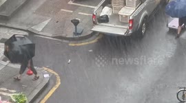 China: Rainstorm Hit Jiujiang
