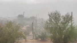 US: Severe Thunderstorm Moves Through Tucson, Arizona