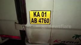 Campervan crashes into parked truck killing 13 in India