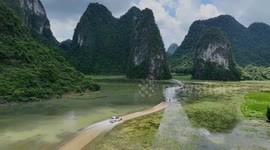 China: Flood Water Highway in Chongzuo