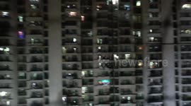 Celebration after India wins T20 world cup - people came in their balconies and stating cheering