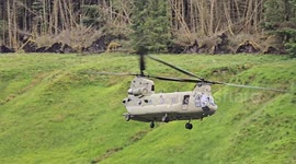 Royal Netherlands Air Force Chinook Helicopter low level at RAF Spadeadam