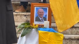 Tribute to Stefan Romaniw - Stand with Ukraine rally, Sydney, Australia