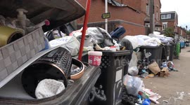 Filthy Students Turn Streets Into Dumping Grounds as They Move House in Birmingham, England