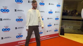 Jamie Azzopardi arrives on the red carpet at the Sydney Premiere of The Odd Couple, Sydney, Australia