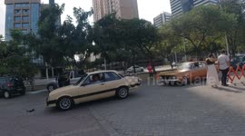 See the collectors' collection of vintage cars on parade in the city of Victoria